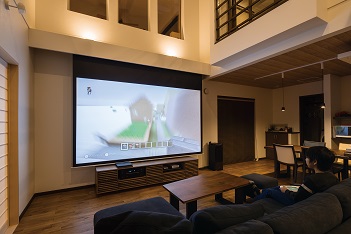 プエルダホームのシアタールーム事例